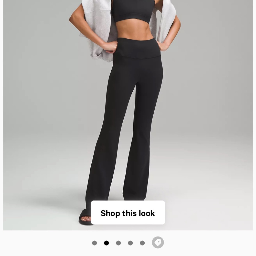 lululemon athletica Black Wide Leg Pants